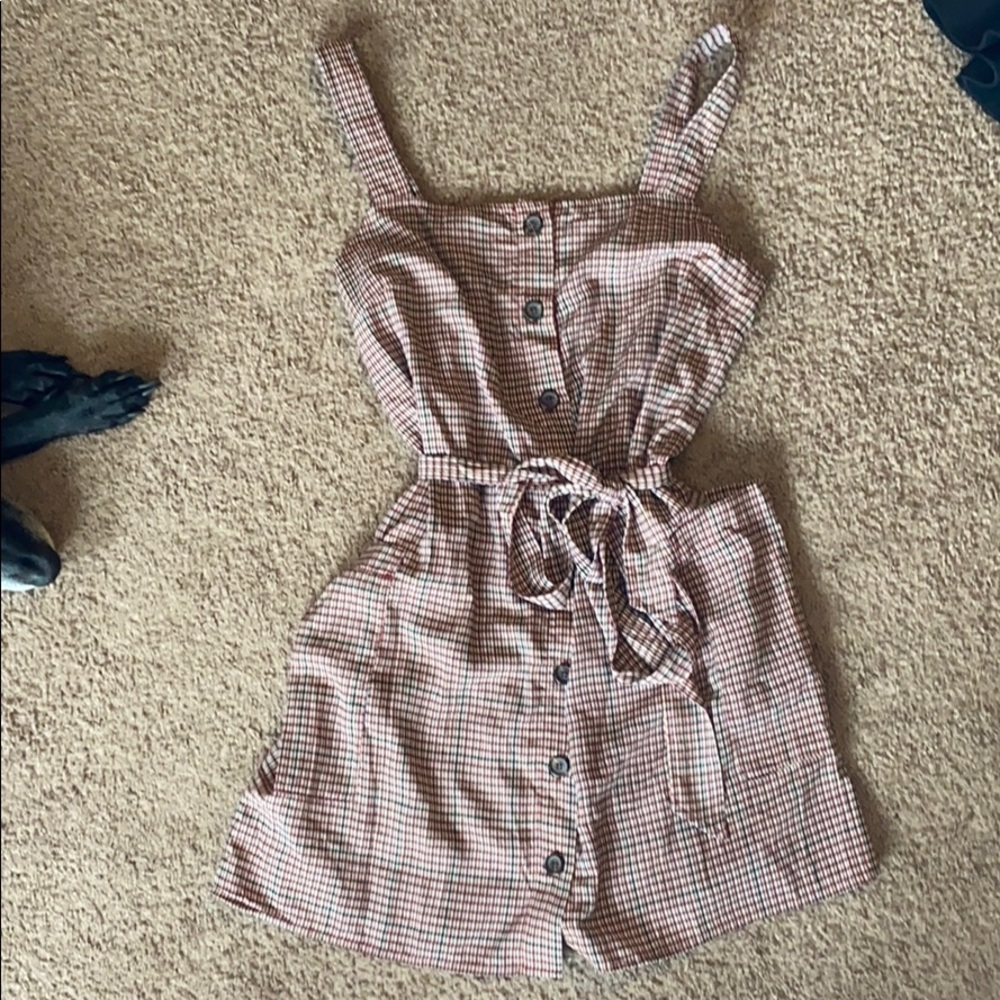MOLLY GREEN PLAID DRESS